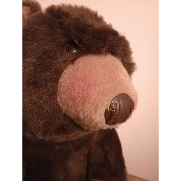 Carousel By Guy Plush Brown Grizzly Bear Vintage 18” Teddy - Cabin Gift 1980s - Picture 8 of 16